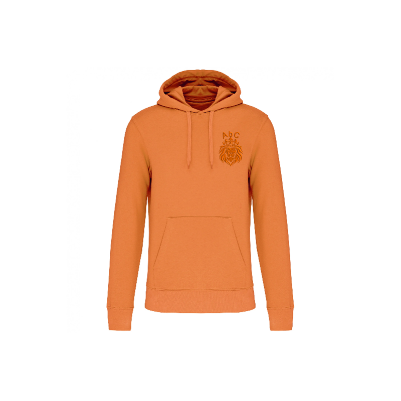 Koningsdag hoodie | Borduring voorkant | Leeuw 10cm breed
